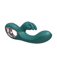 Rose Rabbit Vibrator USB Aufladbarer Silikon-Dildo G-Punkt Klitoris-Massage Doppelte Vibration Wasserdicht für Frauen