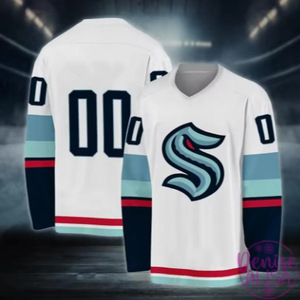 Maglia Sportiva Estiva Traspirante con Stampa Alfabetica, Manica Lunga per Uomo, Jersey da Hockey e Rugby, Taglie Grandi per Adulti - Product Image 2