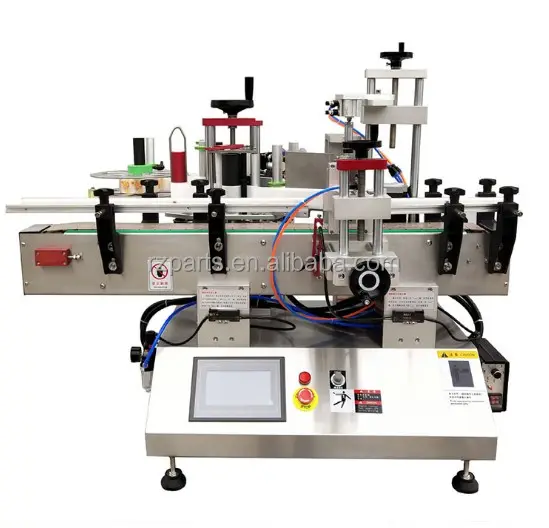Etichettatrice dell'autoadesivo dell'applicatore dell'etichetta della bottiglia rotonda di vetro delle bevande automatiche da tavolino
