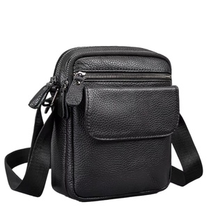 Sac de bureau pour <span class=keywords><strong>homme</strong></span> en cuir véritable, style mode, avec poignée supérieure, bandoulière et messager, pour usage quotidien B0061 - Product Image 1