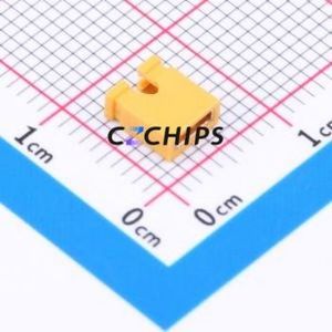 HC-JP254-1-60-OP-Y-G1 Shorting Cap / Jumper Cap P=2.54mm Connector 1x2 2.54mm Open Top Type 3A - Product Image 1