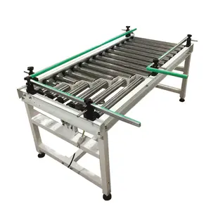 Jalur rol aluminium Aloi, jalur roller aliran konveyor kecil meja kerja untuk jalur perakitan