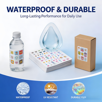 Étiquette autocollante personnalisée en vinyle, imperméable, durable, amovible, à forte adhérence, recyclable, pour pots à bougies, bouteilles et boîtes, directement de l'usine