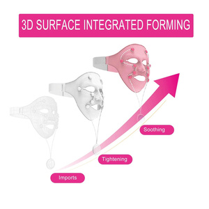 Maschera per Massaggio Facciale, Massaggiatore Viso 3D con Vibrazione Magnetica, Maschera di Bellezza SPA per Punti di Agopuntura Facciale - Product Image 2