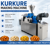 Ligne de production automatique de snacks soufflés au maïs, machine à fabriquer des Kurkure et Cheetos indiens, extrudeuse à double vis, usine de production