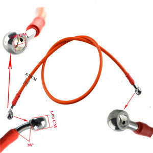 Línea de freno de manguera de aceite de motocicleta trenzada de acero inoxidable de 120cm - Product Image 2