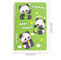 Autocollant de cahier de pages en silicone double face personnalisé taille A5 reliure spirale à feuilles mobiles matériau de couverture en PP cadeau avec autocollant personnalisé