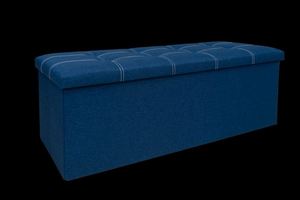 Modern <b>Stool</b> Living Room Furniture <b>Storage</b> Box Fabric Stainless Steel Bamboo Highest Quality Sample Available <b>Stools</b> Counter - Product Image 4