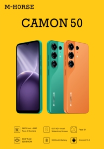 M-HORSE CAMON50, Teléfono Inteligente 3G 4G a Precio Económico, Pantalla HD+ <span class=keywords><strong>de</strong></span> 6.8 Pulgadas, Octa Core, 4GB 32GB, Cámara <span class=keywords><strong>de</strong></span> Alta Calidad, Teléfono Móvil Android - Product Image 4