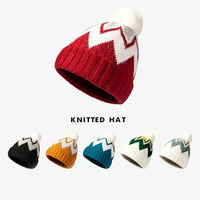 Fabrication de chapeaux tricotés de créateur Pom Pom Sport Logo brodé Golf Bobble Hat Bonnet personnalisé en tricot Tuque personnalisé Bonnet d'hiver