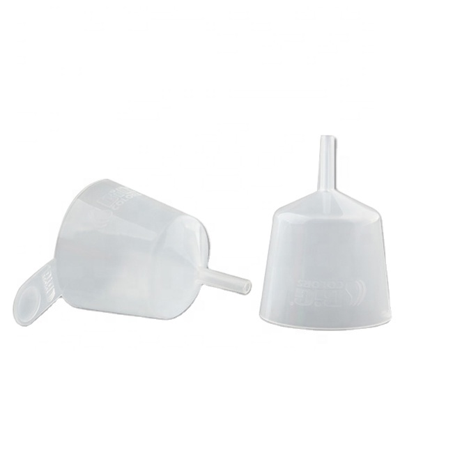 Мини цветная прозрачная химическая Автомобильная пластиковая воронка для масляного фильтра лабораторная использование PP маленькая пластиковая воронка с ручкой