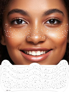 Metallic Glitter Freckle Temporary <b>Tattoo</b> Sticker Gold Silver Rose Gold Waterproof Face Body Makeup Party Festival Use - Product Image 3