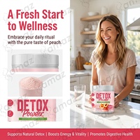 Perzik smaak detox poeder kruiden drankmix dagelijkse wellness supplement private label OEM aangepaste formule fabrikant leverancier