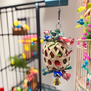 Giocattolo pappagallo per extra Large per piccoli pappagalli con campana fanerogame disco di masticare giocattoli pappagalli per grandi giocattoli pappagalli per grandi uccelli - Product Image 2