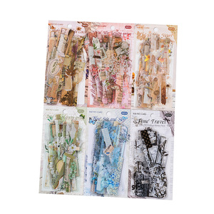 20 cái/gói Pet Sticker Gói Giấy Phòng Thí Nghiệm Loạt Retro Cắt Dán Cẩm nang Tự Làm Trang Trí Dán - Product Image 5