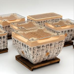 Hibachi-Parrilla portátil de carbón para mesa, barbacoa de carbón de estilo <span class=keywords><strong>coreano</strong></span>/japonés, gran variedad de tamaños - Product Image 1
