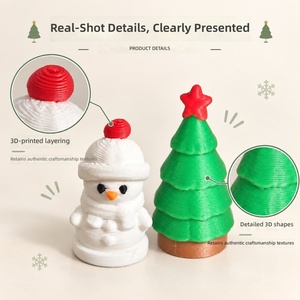 Decoraciones Impresas en 3D para Tapas de Tazas de Café Navideñas, Muñeco de Nieve, Santa Claus, Árbol de Navidad, Mini Adornos para Cafeterías y Ocasiones Festivas - Product Image 3