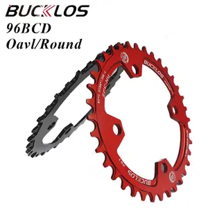 BUCKLOS 96BCD-cadena redonda para bicicleta de montaña, simetría Ovalada para Shimano, platos y bielas, 32T/34T/36T/38T