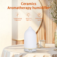 Diffuseur d'arôme en céramique d'humidificateur d'air en pierre de brume fraîche ultrasonique d'aromathérapie électrique naturelle