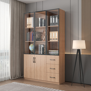 Nouveau fichier de meubles de style de vie exécutif <span class=keywords><strong>bibliothèque</strong></span> en mdf conceptions de <span class=keywords><strong>bureau</strong></span> <span class=keywords><strong>bibliothèque</strong></span> moderne en gros avec armoire - Product Image 4