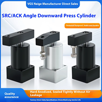 Nouveau Pince à bras oscillant pneumatique à double action ACKR40x90, Actionneur rotatif de pression et de torsion, Pince de préhension SRC63*90R 90 degrés CNC