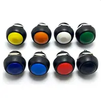 Interruptor de botón redondo pequeño para arcade, dispositivo electrónico de 12v y 5v con luz led rgb, botones de seta iluminados cuadrados de sta-33b