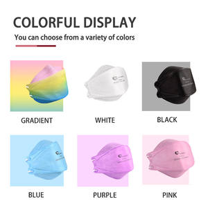 N95 मछली आकार कोई वाल्व इयरलूप आरामदायक सुरक्षात्मक डिस्पोजेबल फैशन रंगीन फेस मास्क - Product Image 5