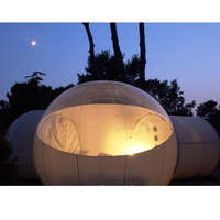 Hôtel bulle gonflable transparent à 2 chambres en plein air à vendre avec souffleur silencieux de fabricant chinois