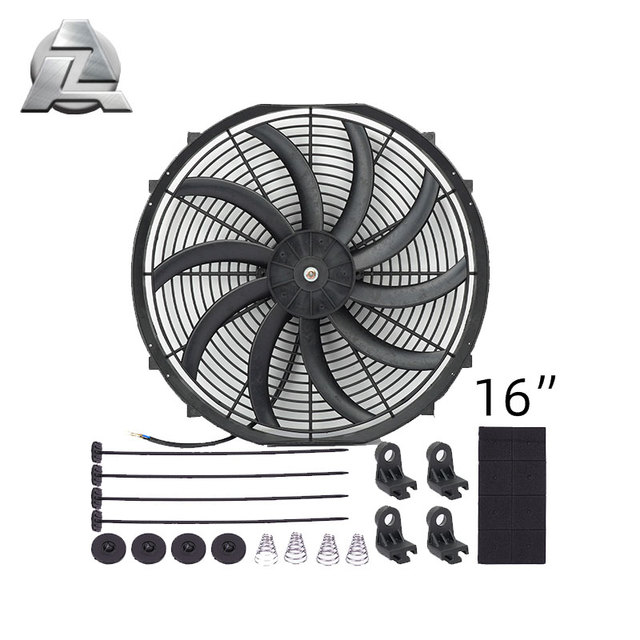 High Performance 12V 80W 120W Universal Electric Radiator Cooling Fan for Cars 7 to 16 Inch Kit