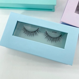 Faux <span class=keywords><strong>cils</strong></span> en vison naturel courts 3D, vente en gros, logo personnalisé, 12 mm, faux <span class=keywords><strong>cils</strong></span> en vison naturel populaires - Product Image 2