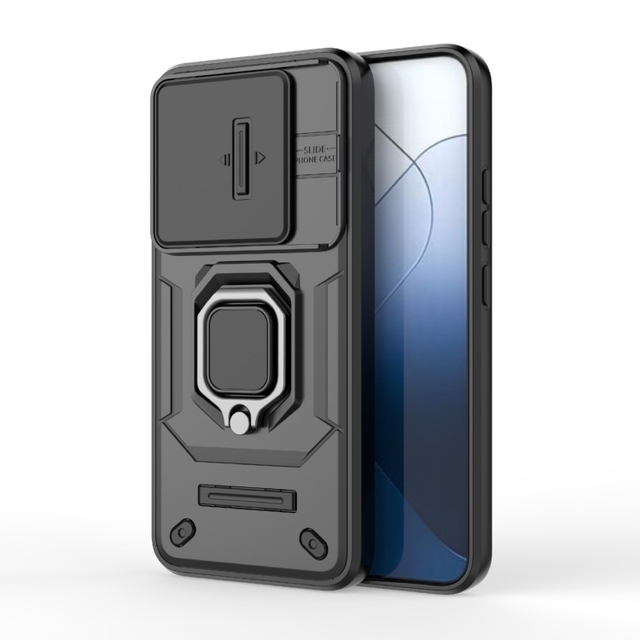 Wholesale Phonecase Sliding Camshield TPU + PC Shockproof Phone Case with Holder for Xiaomi 14