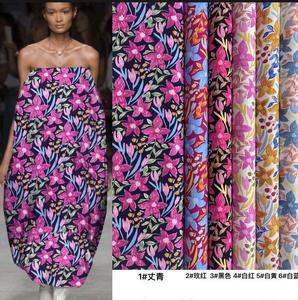 レーヨンプリント布100% ビスコース織布45s 100レディースドレスシャツ服無地衣装工場卸売 - Product Image 6