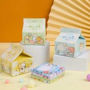 Creative Cute Milk Juice Beverage Box Design Stationary <b>Sticky</b> <b>Notes</b> Customized Cute Index Posted It <b>Sticky</b> <b>Note</b> - Product Image 4
