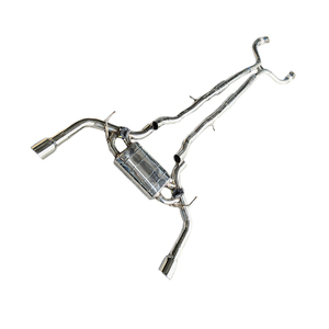 Escape de Doble Tubo de 3 Pulgadas Personalizado en Acero Inoxidable 304 para Q50 Q60 3.0t, Sistema Catback Valvetronic con Control Remoto y Tubo en H - Product Image 1