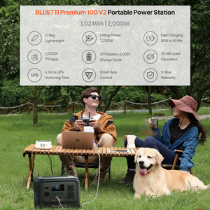 Bluetti cao cấp 100 V2 eb70 1000W 1800W LiFePO4 Pin Máy phát điện năng lượng mặt trời di động - Product Image 6