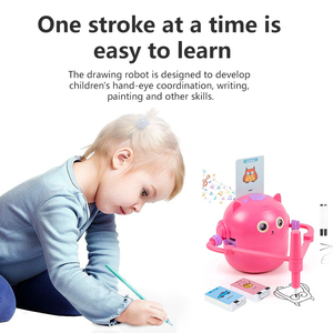 2025 nóng bán giáo dục nhựa vẽ <span class=keywords><strong>Robot</strong></span> tương tác bằng giọng nói xu hướng trẻ em juguetes Para Los ninos sơn <span class=keywords><strong>Robot</strong></span> đồ chơi - Product Image 4