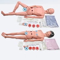 Mannequin de soins multifonctionnel pour hommes âgés, modèle de formation en soins infirmiers de type PVC avancé pour la formation en stage scolaire