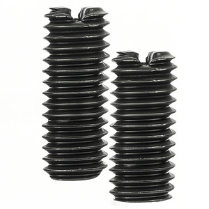 M3 M4 M5 M6 Carbon Steel Black Slotted <b>Flat</b> End Machine <b>Screw</b> Coarse Thread Metric Grade 4.8 Standard Use - Product Image 4