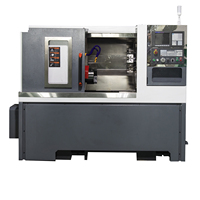 Torno CNC de un solo husillo GD46-400L de alta precisión de 0.005 mm con contrapunto