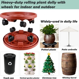 Impianto Caddy <span class=keywords><strong>con</strong></span> <span class=keywords><strong>ruote</strong></span> di rotolamento per carichi pesanti Stand di grandi piante carrello Dolly <span class=keywords><strong>con</strong></span> <span class=keywords><strong>ruote</strong></span> chiudibili a chiave - Product Image 6