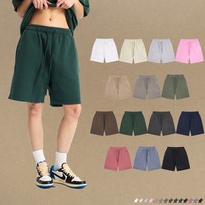 Men's Custom Blank 100% Cotton Shorts Wholesale Oversized Streetwear Washed Vintage Sweat Short OEM ODM TKAN7728 - Product Image 1
