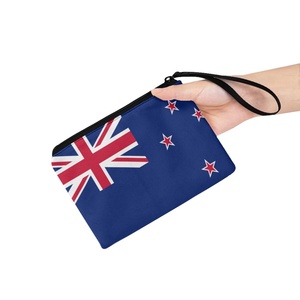กระเป๋าซิปพิมพ์ลายธงชาตินิวซีแลนด์แบบกำหนดเอง กระเป๋าใส่เหรียญแบบพกพา คุณภาพสูง ของขวัญสำหรับผู้หญิงผู้ชาย ราคาถูก ขายส่งจากโรงงาน - Product Image 3