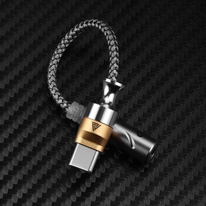 Câble adaptateur audio QKZ-TC MAX Pro Type-C vers 3,5 mm, gaine en PVC avec connecteur Type-C, pour haut-parleur, HDTV, téléphone, style filaire - Product Image 2