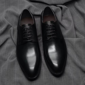 Zapatos Oxford Formales de Negocios para Hombre, de Cuero Genuino, Estilo 2025, Suela Gruesa Antideslizante, Aumentan la Estatura, Estilo Británico Clásico - Product Image 6