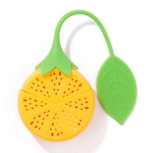 Customized Modern Lemon Shape Food Grade 11G Portable Eco-Friendly <b>Tea</b> Strainer <b>Infuser</b> With Silicone Handle Utensils - Product Image 1