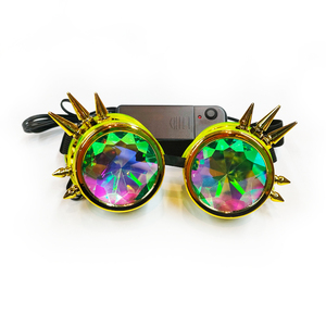 Lunettes Steampunk <span class=keywords><strong>2022</strong></span>, kaléidoscope, festival rave, holographiques, rétro, fête, cosplay, lunettes de soleil - Product Image 6