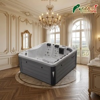 Baignoire de massage professionnelle pour villa, spa à remous, bain à remous pour 2-3 personnes, hydrothérapie, vente en gros