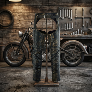Pantalones de Motociclista Personalizados para Hombre, Ligeros, de Cintura Alta, Casuales, Desgastados, de Poliéster Marrón, con Forro con Cremallera, Estilo Vaquero, OEM - Product Image 3