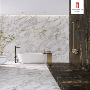 Lastra in Pietra Artificiale su Misura con Finitura Seta <span class=keywords><strong>Cartier</strong></span> Gold Sinterflex per Piani Lavabo Durevoli e Piastrelle - Product Image 4