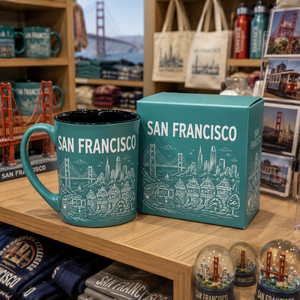 Taza de Café de Cerámica de 11 oz con Diseño del Puente Golden Gate de San Francisco, California, Recuerdo de América, para Tazas de Gres, OEM, ODM, Personalizable - Product Image 3